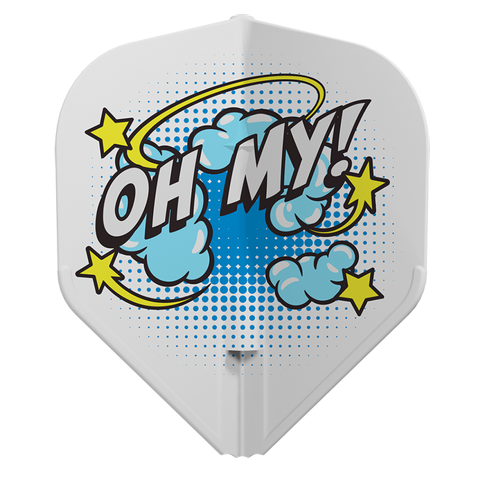 L-STYLE EZ L1 WAYNE MARDLE V1 TYPE B WHITE DART FLIGHTS