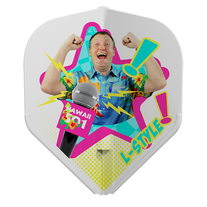 L-STYLE EZ L1 WAYNE MARDLE V1 TYPE B WHITE DART FLIGHTS