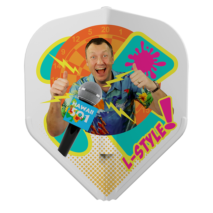 L-STYLE EZ L1 WAYNE MARDLE V1 TYPE C WHITE DART FLIGHTS