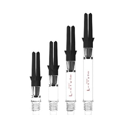 L-STYLE L-SHAFT SILENT SPIN CARBON CLEAR DART SHAFTS