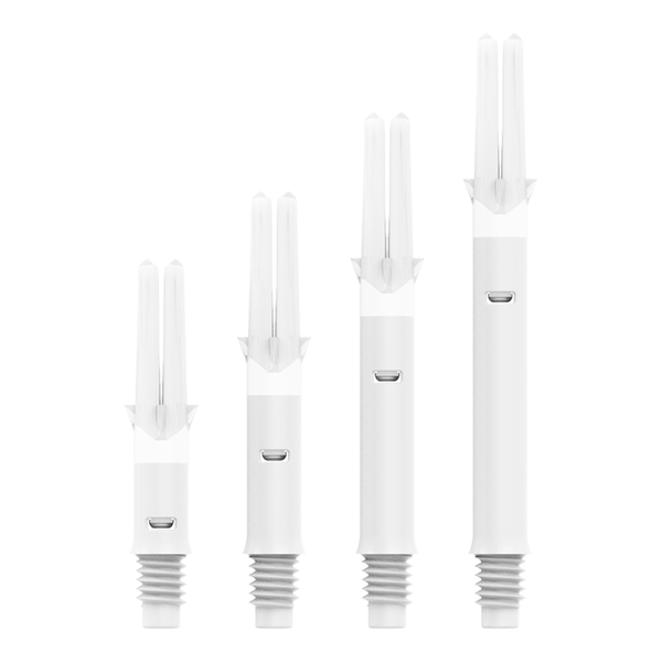 L-STYLE L-SHAFT SILENT SPIN STRAIGHT WHITE DART SHAFTS