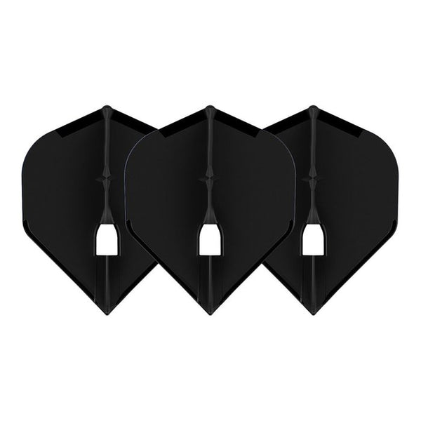 L-STYLE L1 PRO CHAMPAGNE RING STANDARD SOLID BLACK DART FLIGHTS