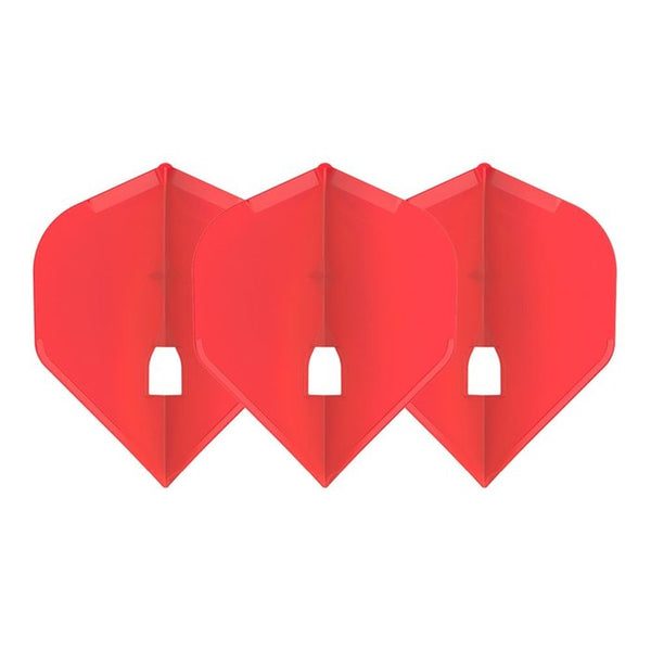 L-STYLE L1 PRO CHAMPAGNE RING STANDARD SOLID RED DART FLIGHTS
