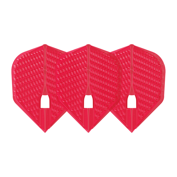 L-STYLE L3 PRO CHAMPAGNE RING DIMPLE RED DART FLIGHTS