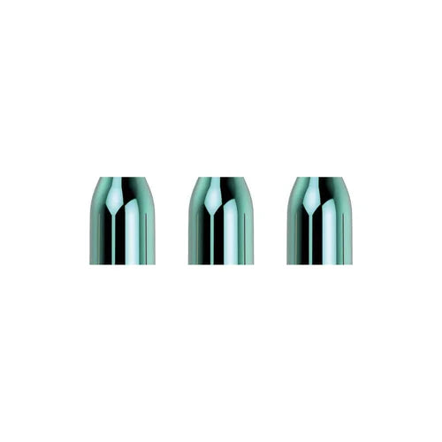 L-STYLE PREMIUM METAL CHAMPAGNE RINGS AQUA BLUE