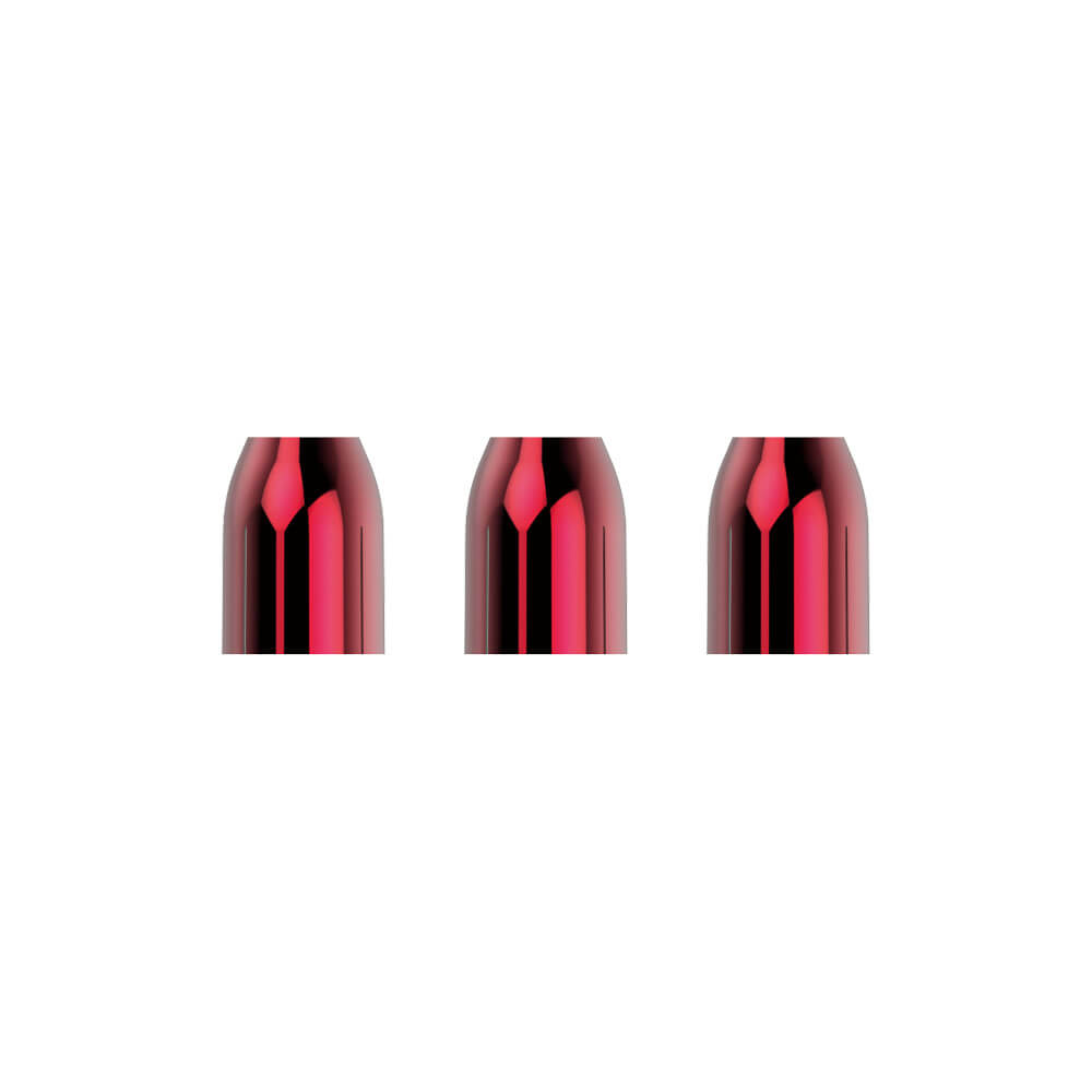 L-STYLE PREMIUM METAL CHAMPAGNE RINGS RED