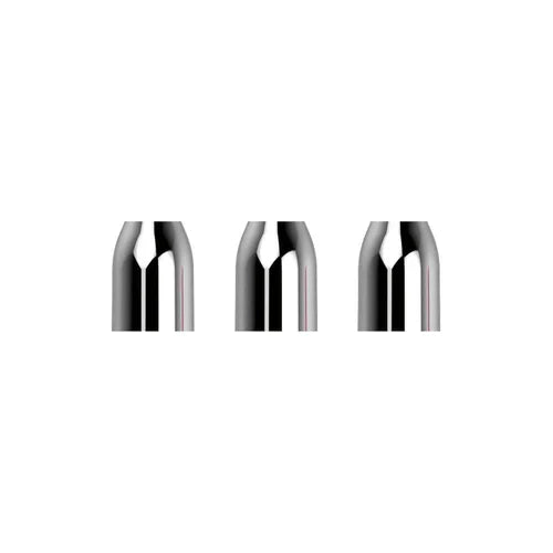 L-STYLE PREMIUM METAL CHAMPAGNE RINGS SILVER