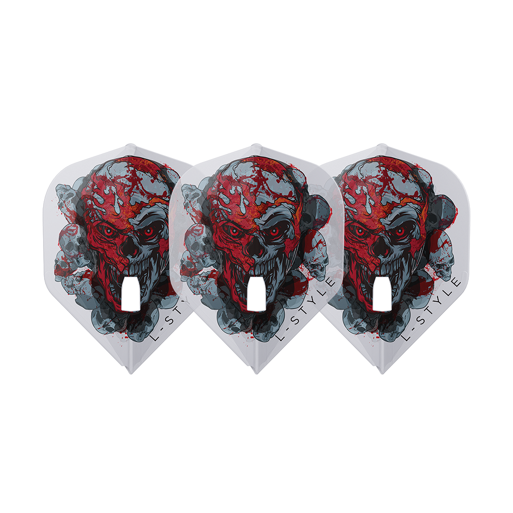 L-STYLE RYAN SEARLE L1 PRO V4 CLEAR WHITE DART FLIGHTS TRIO