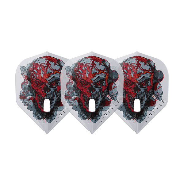 L-STYLE RYAN SEARLE L1 PRO V4 CLEAR WHITE DART FLIGHTS TRIO