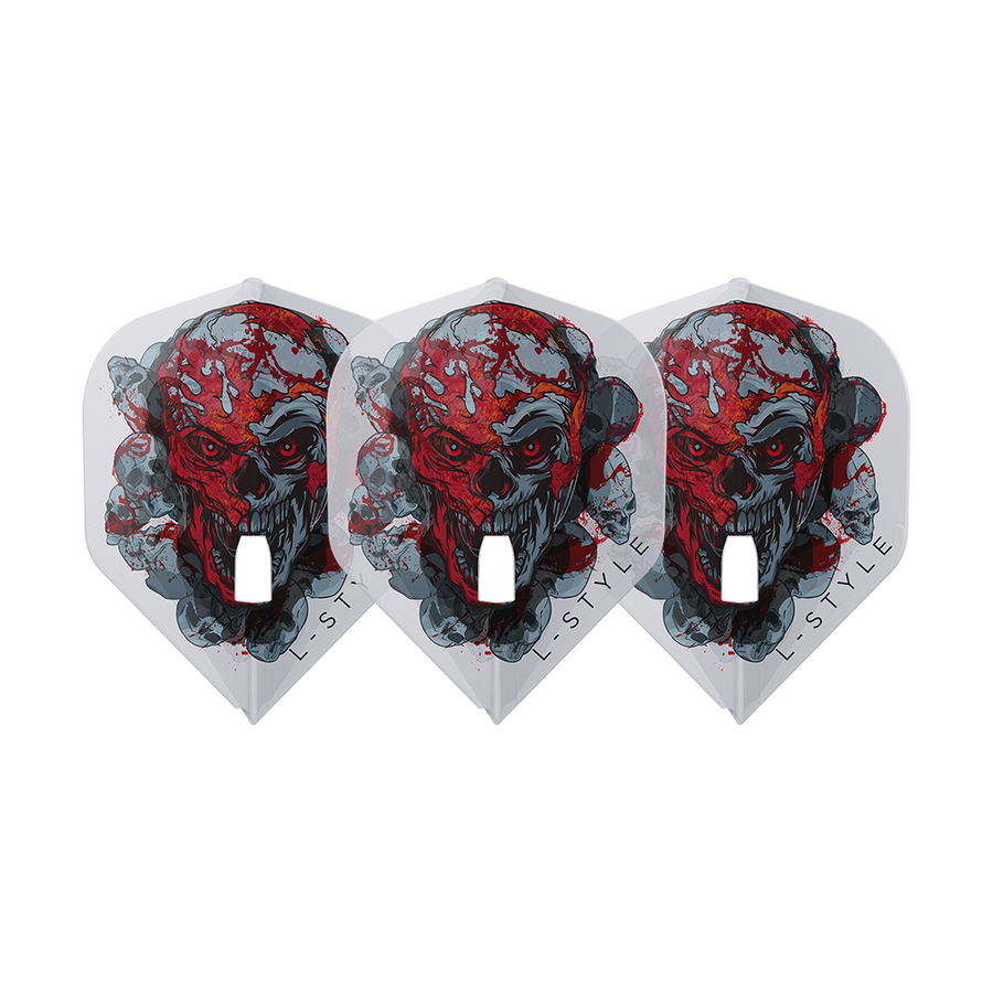 L-STYLE RYAN SEARLE L1 PRO V4 CLEAR WHITE DART FLIGHTS TRIO
