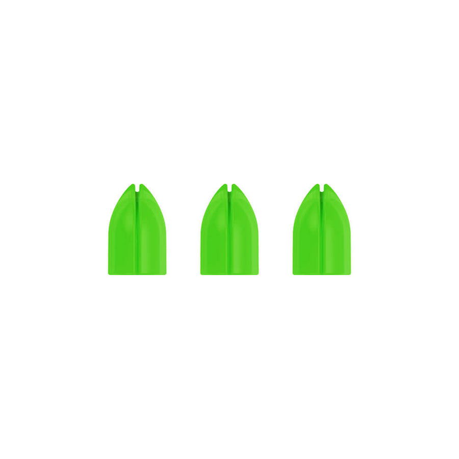 L-STYLE SHELL LOCK RINGS CLEAR GREEN