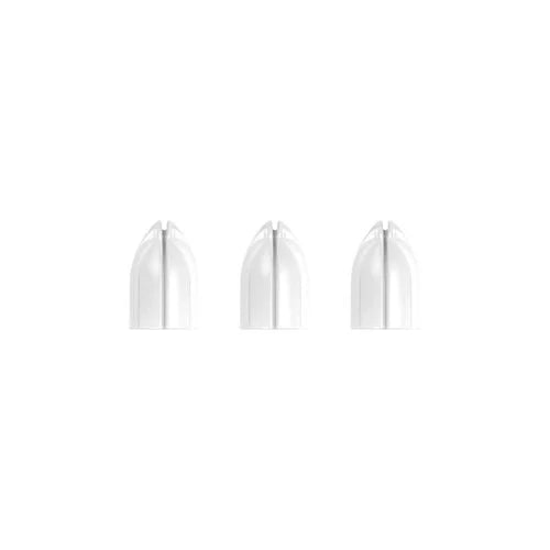 L-STYLE SHELL LOCK RINGS MILKY WHITE