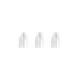 L-STYLE SHELL LOCK RINGS MILKY WHITE