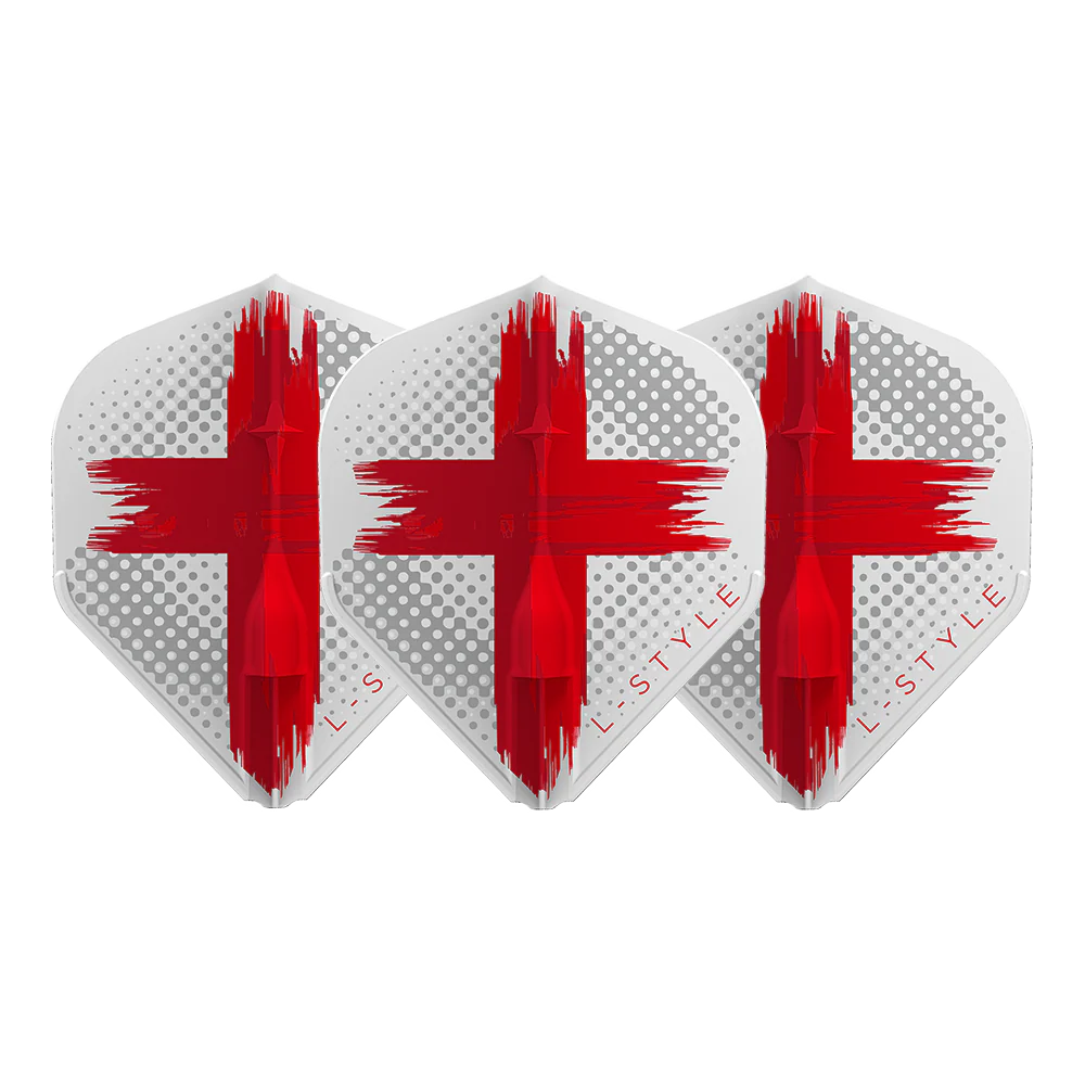 L-STYLE EZ L1 DAVID EVANS V2 WHITE DART FLIGHTS