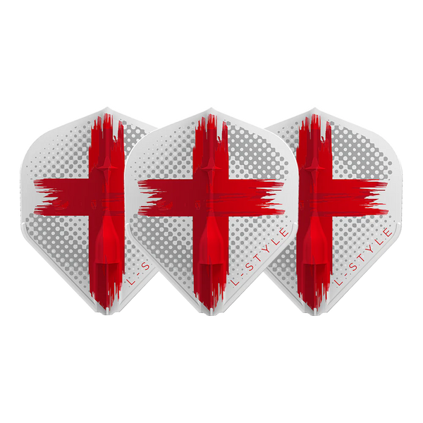 L-STYLE EZ L1 DAVID EVANS V2 WHITE DART FLIGHTS