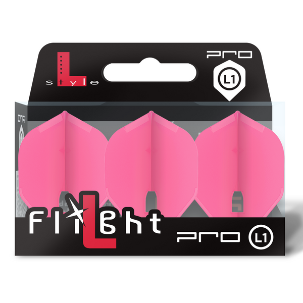 L-STYLE L1 PRO CHAMPAGNE RING STANDARD HOT PINK DART FLIGHTS