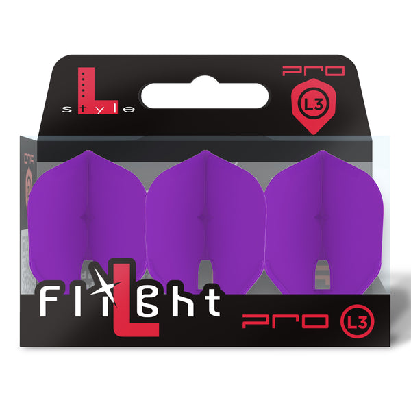 L-STYLE L3 PRO CHAMPAGNE RING DEEP PURPLE DART FLIGHTS