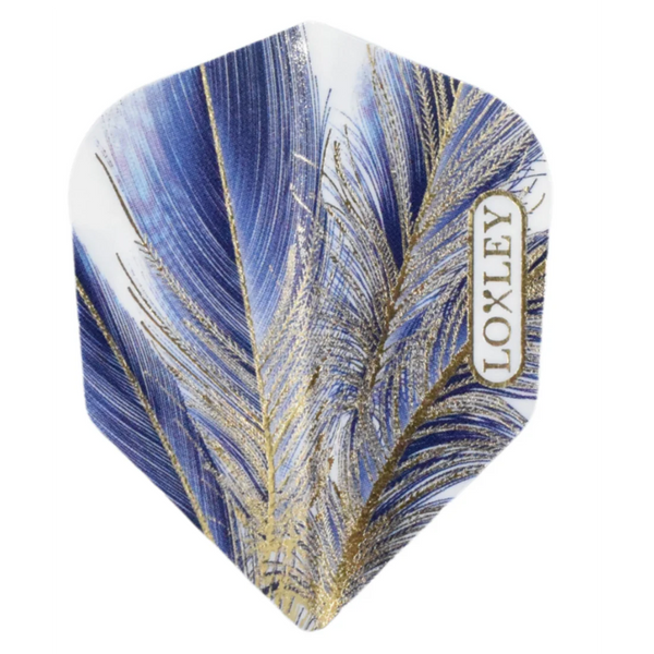 LOXLEY BLUE AND GOLD FEATHER FLIGHTS (1 SET)