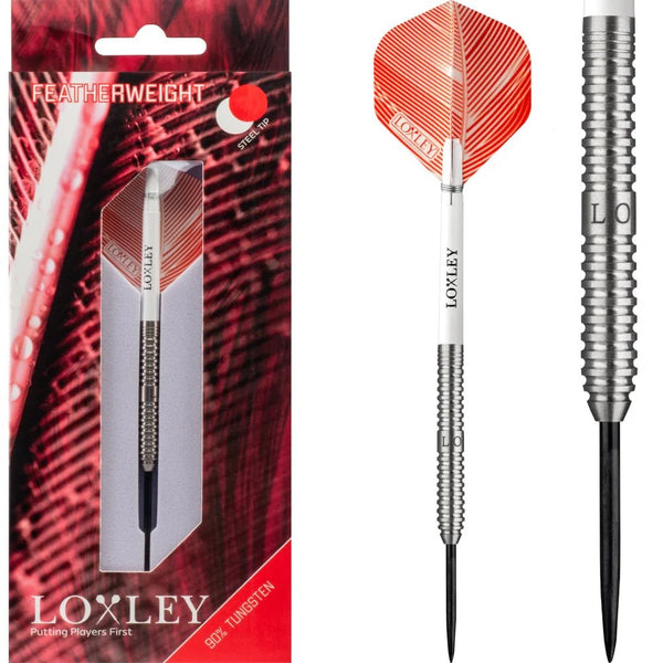LOXLEY FEATHERWEIGHT RED 17G 90% STEEL TIP DARTS