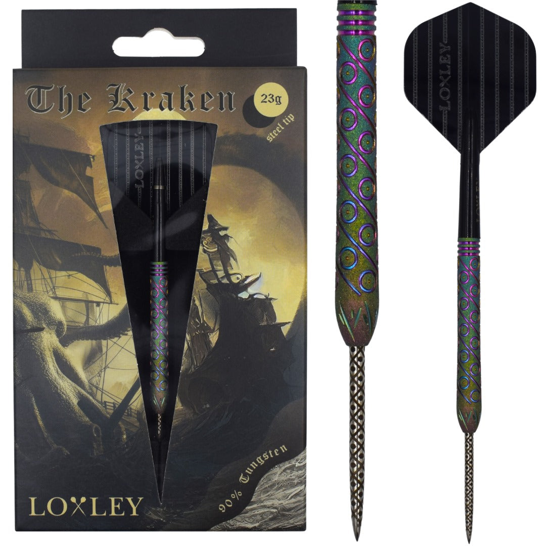 LOXLEY KRAKEN’S REVENGE LIMITED 'CHAMELEON' EDITION 23G STEEL TIP DARTS