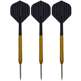 LOXLEY KRAKEN’S REVENGE LIMITED 'GOLD' EDITION 23G 90% STEEL TIP DARTS CLOSEUP