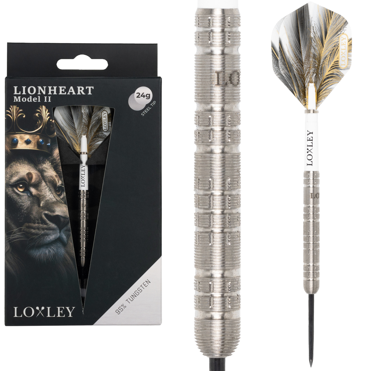 LOXLEY LIONHEART 95 MODEL II 95% STEEL TIP DARTS