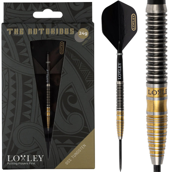 LOXLEY NOTORIOUS 95% STEEL TIP DARTS