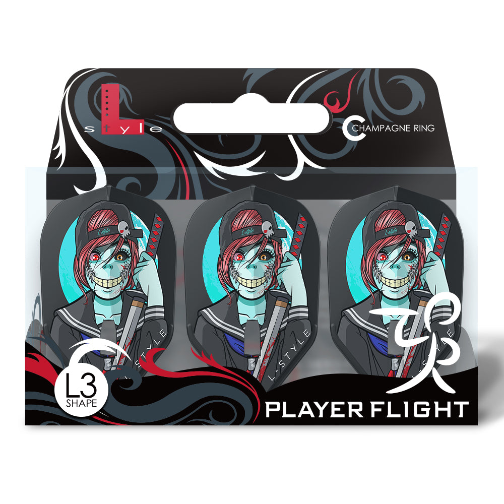 L-STYLE LUDO LE MAT L3 PRO V1 BLACK DART FLIGHTS