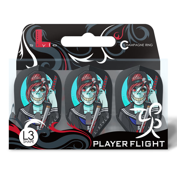 L-STYLE LUDO LE MAT L3 PRO V1 BLACK DART FLIGHTS