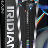 MISSION IRIDIAN 90% STEEL TIP DARTS BLACK & CORAL PVD
