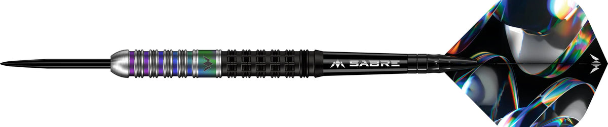 MISSION IRIDIAN 90% STEEL TIP DARTS BLACK & CORAL PVD