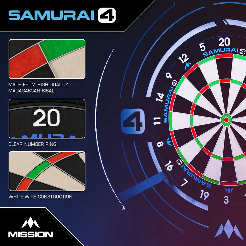 MISSION SAMURAI 4 DARTBOARD