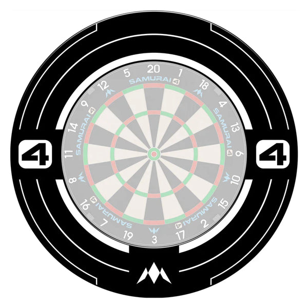 MISSION SAMURAI 4 DARTBOARD SURROUND WHITE EDITION