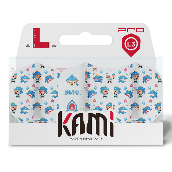 L-STYLE MIKURU SUZUKI L3 PRO KAMI SHAPE V4 WHITE DART FLIGHTS