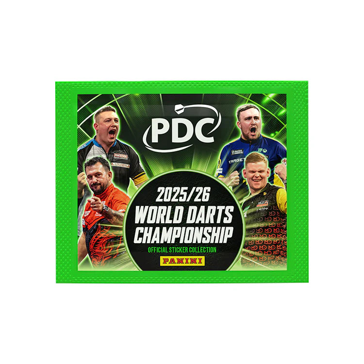 Panini PDC 2026 World Champ Darts Sticker Pack The Darts Lounge panini-pdc-2026-world-champ-darts-sticker-pack-the-darts-lounge