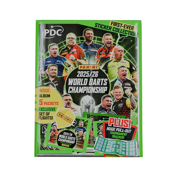 PDC 2026 WORLD CHAMPIONSHIP DARTS STICKER COLLECTION - STARTER PACK
