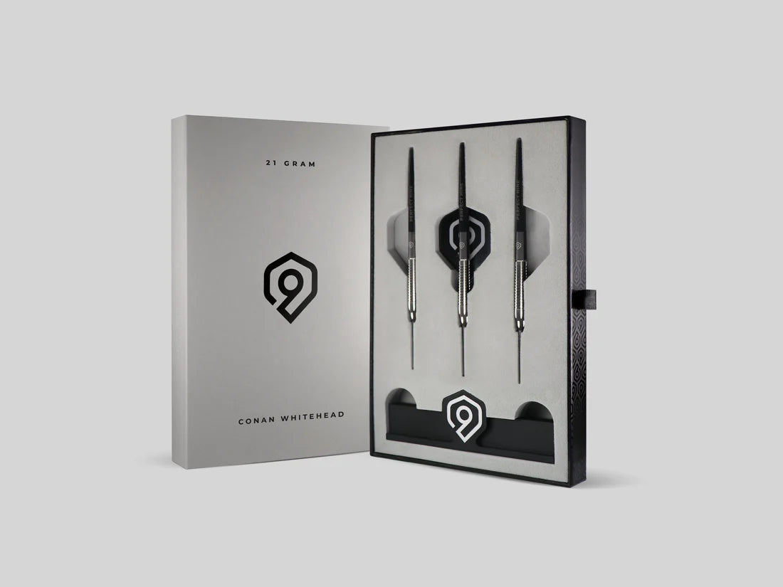 PERFECT NINE CONAN WHITEHEAD 90% STEEL TIP DARTS 1