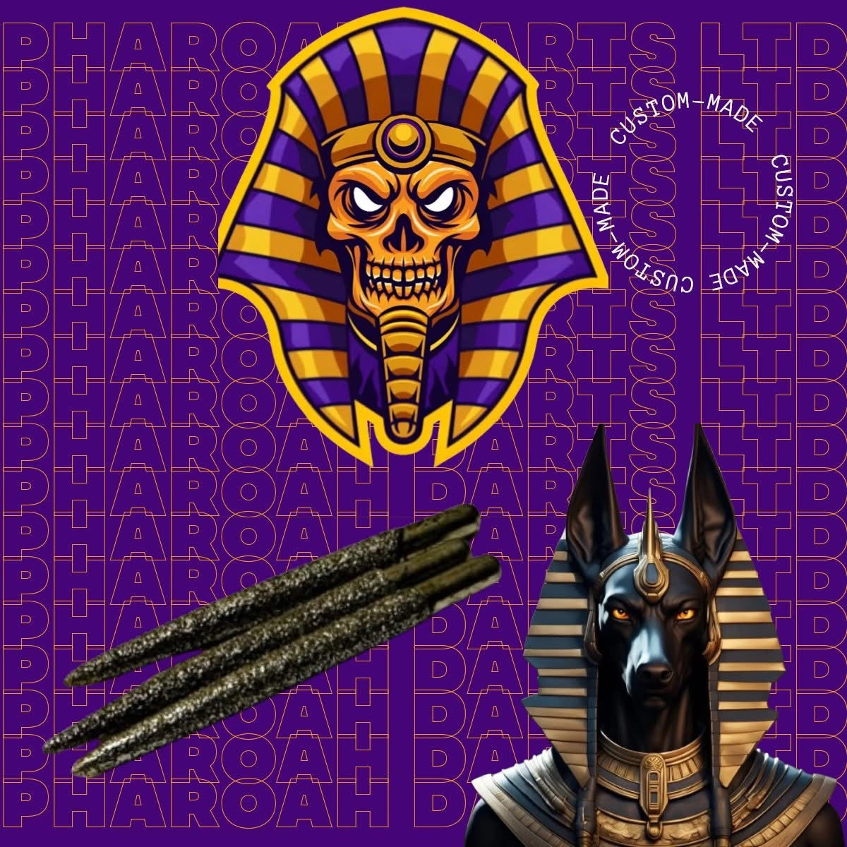 PHARAOH STEEL DART POINTS - ANUBIS