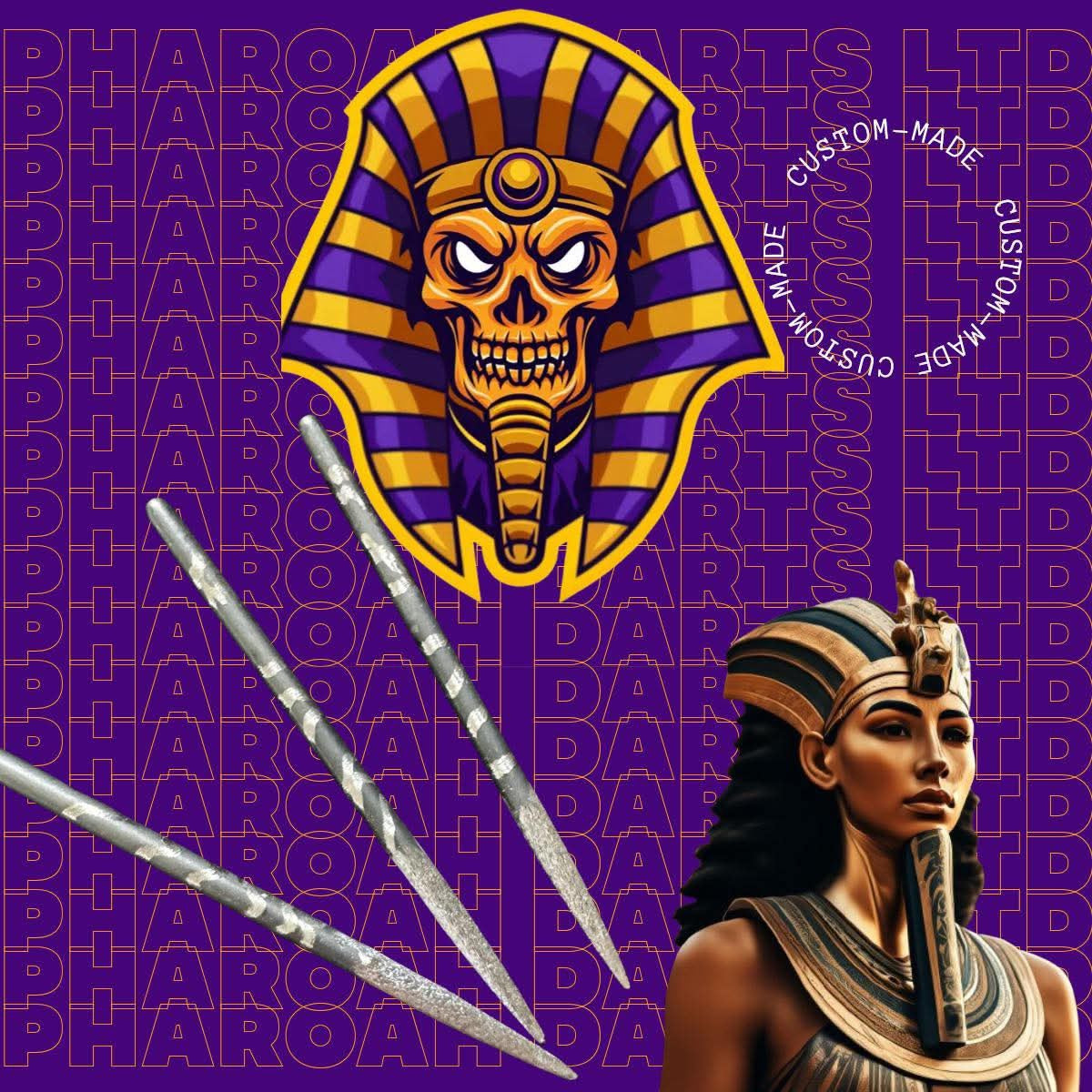 PHARAOH STEEL DART POINTS - HATSHEPSUT