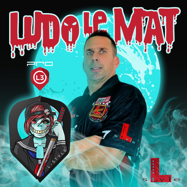 L-STYLE LUDO LE MAT L3 PRO V1 BLACK DART FLIGHTS