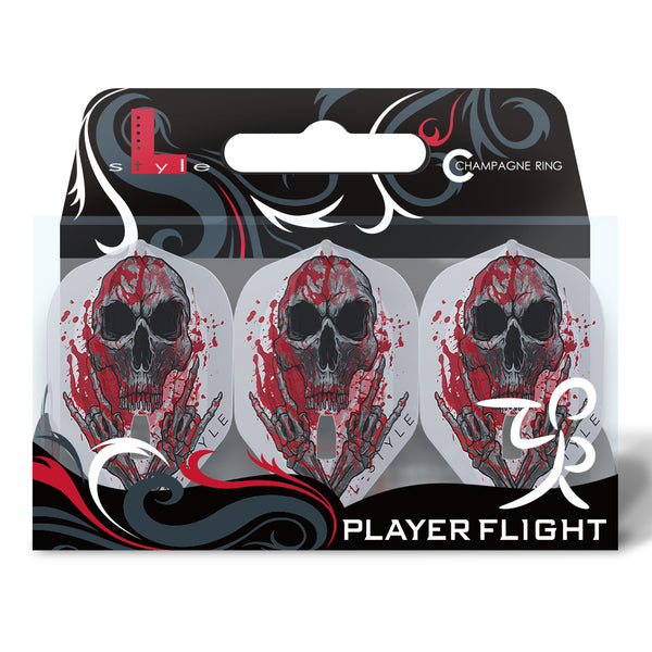 L-STYLE RYAN SEARLE L1 PRO V3 CLEAR WHITE DART FLIGHTS