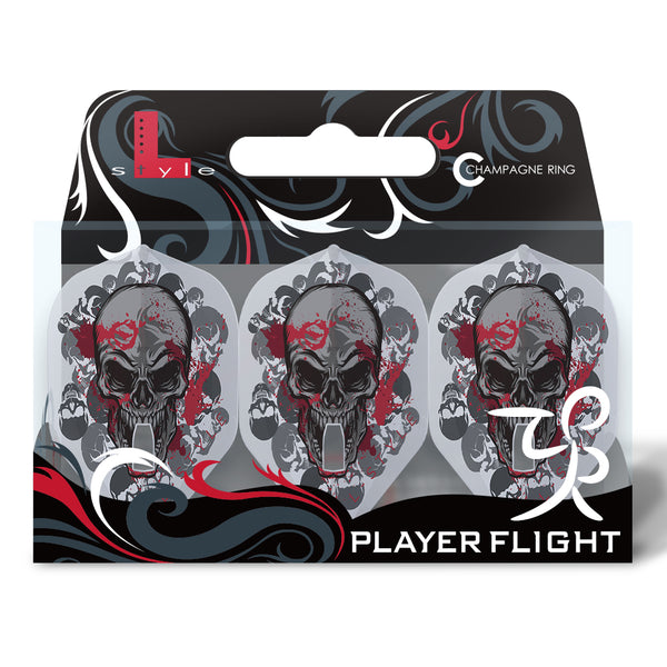 L-STYLE RYAN SEARLE L1 PRO V2 CLEAR WHITE DART FLIGHTS