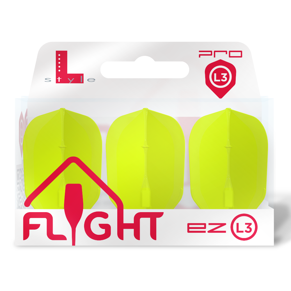 L-STYLE CHAMPAGNE EZ L3 NEON YELLOW DART FLIGHTS