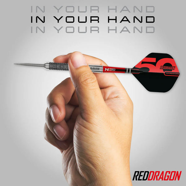 RED DRAGON 50TH ANNIVERSARY ELEMENT6 B 90% STEEL TIP DARTS