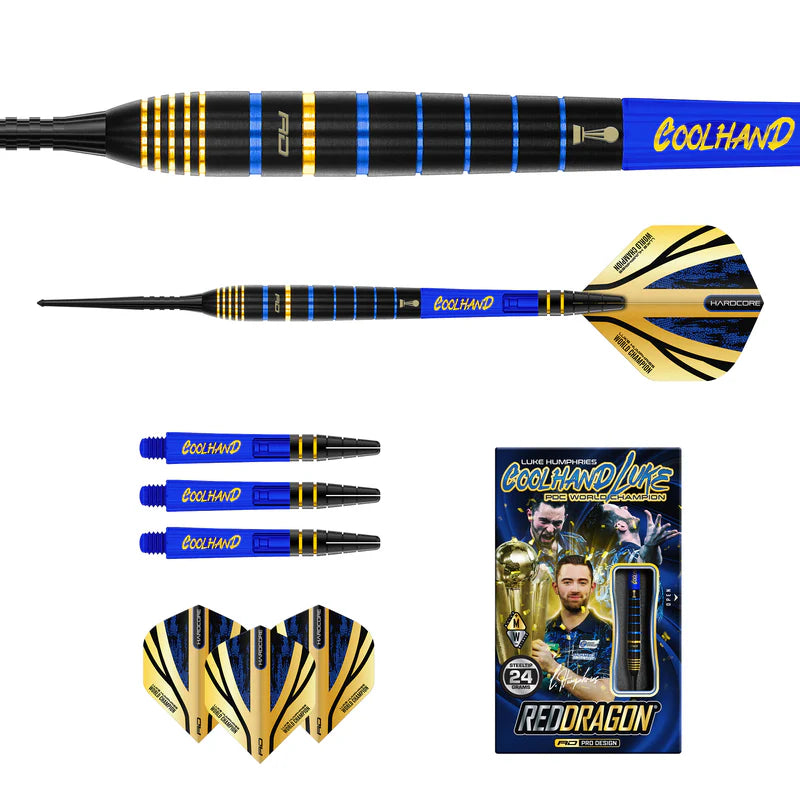 RED DRAGON LUKE HUMPHRIES TX4 AVENGER 90% STEEL TIPS DARTS