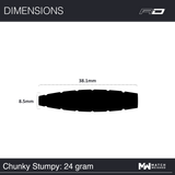 RED DRAGON 50TH ANNIVERSARY CHUNKY STUMPY 3 24G 85% STEEL TIP DARTS DIMENSIONS