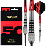 RED DRAGON 50TH ANNIVERSARY FLIGHTMASTER TORPEDO 2 24G 80% STEEL TIP DARTS