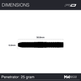 RED DRAGON 50TH ANNIVERSARY PENETRATOR 1 25G 95% STEEL TIP DARTS DIMENSIONSRED DRAGON 50TH ANNIVERSARY PENETRATOR 1 25G 95% STEEL TIP DARTS DIMENSIONS