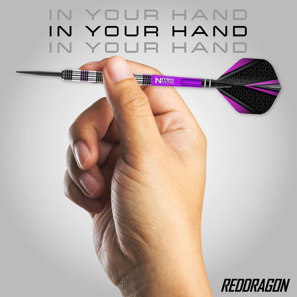 RED DRAGON DARTS GEMMA HAYTER V1 22G 90% STEEL TIP DARTS IN YOUR HAND