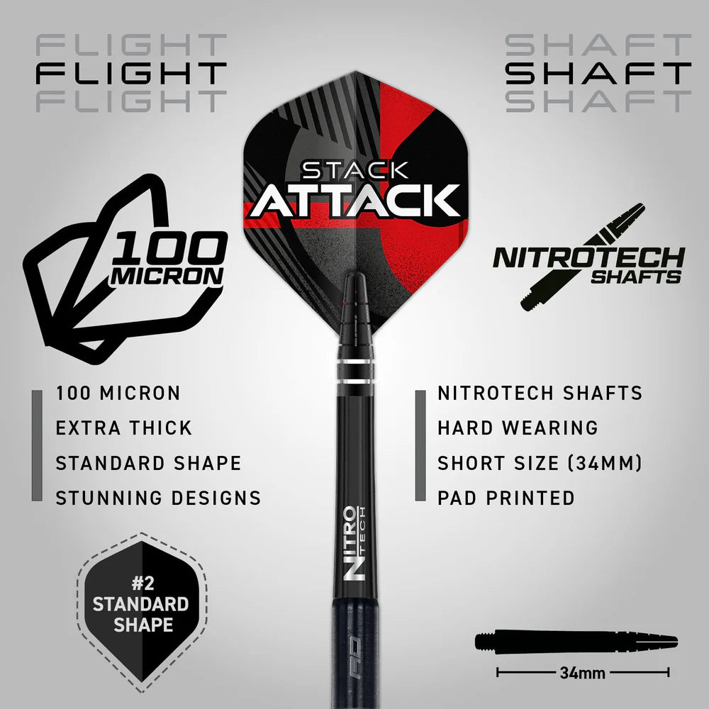 RED DRAGON DARTS ROB OWEN V1 22G 90% STEEL TIP DARTS FLIGHTS AND SHAFTS